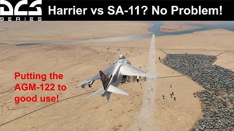 AV-8B SEAD | AGM-122 Sidearm vs SA-11 "Gadfly" Site
