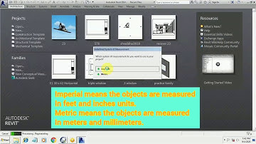 Revit architecture Projects and templates.