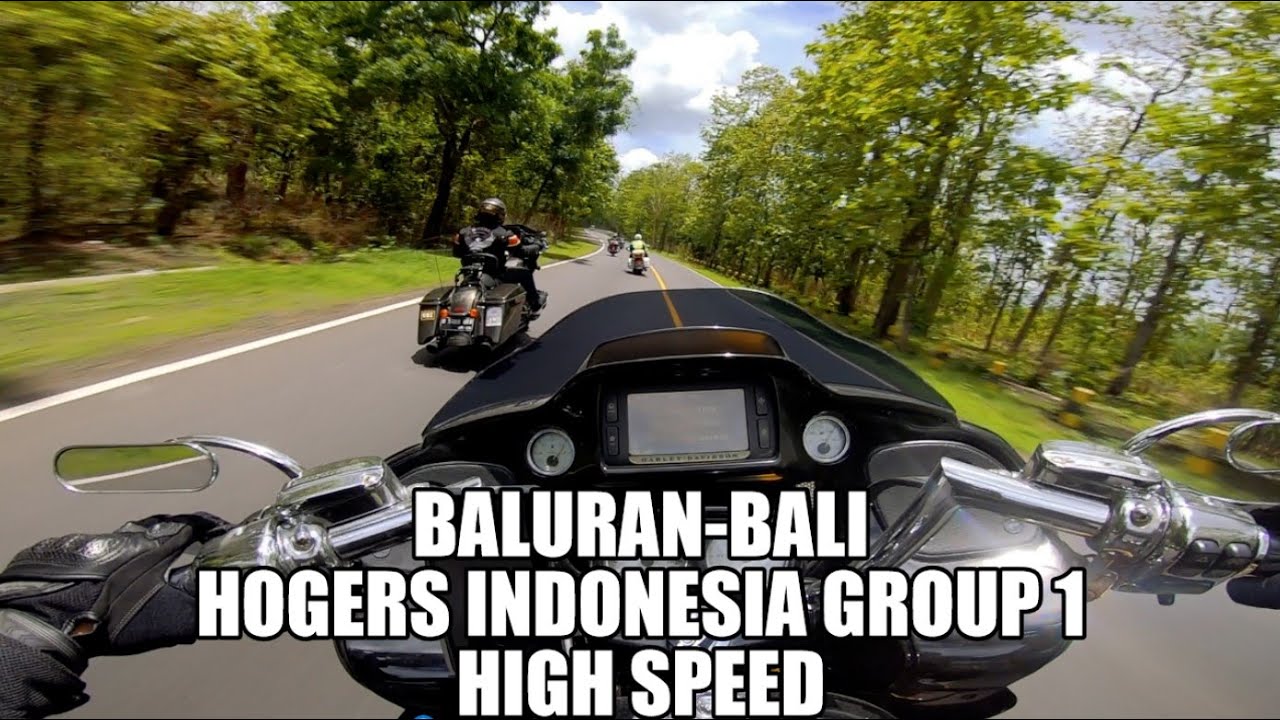 Touring Harley ke BALI gaspol lewat BALURAN || Group 1 || Hogers Indonesia National Rally Day 3 ||