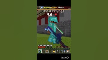 Bro was on an advantage until I did a   smooth combo#minecraftpvp #nethergames