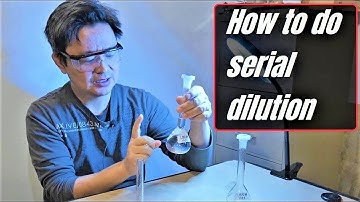 How to make diluted solution using serial dilution technique for highschool homeschool chemistry