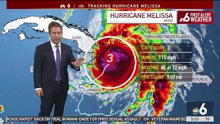 Melissa slams Cuba as powerful Category 3 hurricane after devastating Jamaica