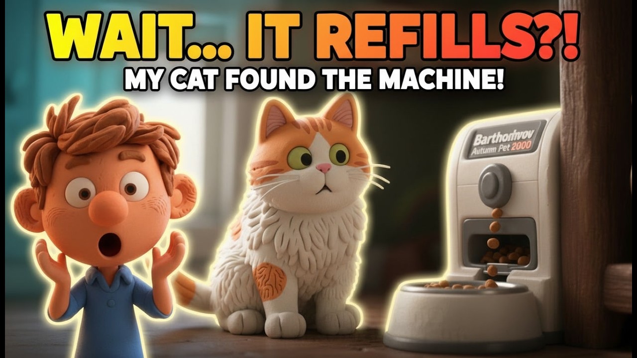 I Bought My Cat an Automatic Feeder 😂 … Big Mistake
