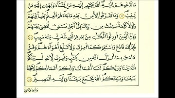 سورة الشورى ثمن [ شرع لكم من الدين ما وصى به نوحا والذي أوحينا إليك ]