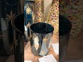 Raz 3.5", 5", or 8" Etched Blue Star Container or Christmas Candle Holder