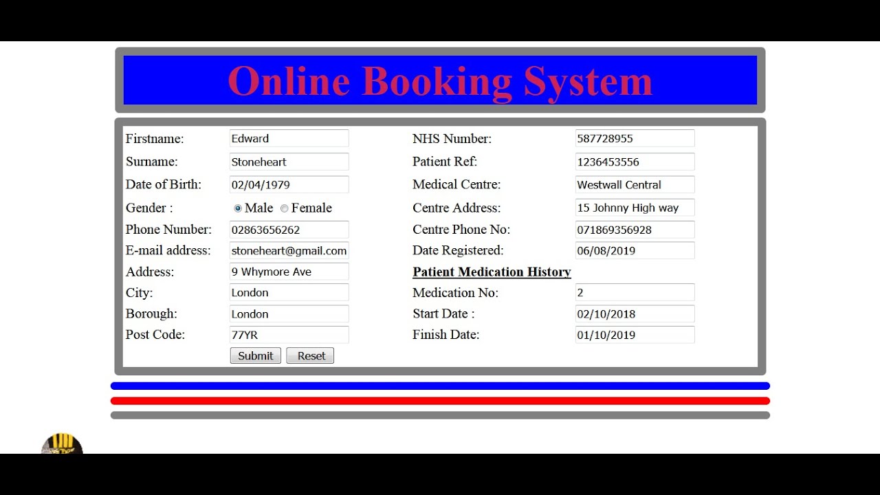 How to Create a Patient Information Online Booking System using PHP and ...