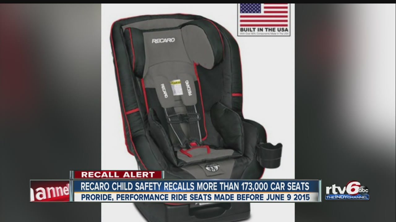 Recaro child seat recall - YouTube