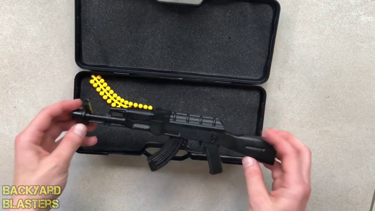Mini AK47 6mm Rubber Bullet Gun Backyard Blasters YouTube