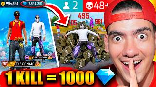 LE DOY 1,000 DIAMANTES POR KILL A UN SUSCRIPTOR QUE RECLUTÉ EN FREE FIRE !! - TheDonato
