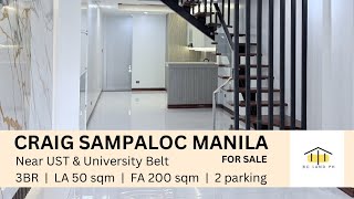 FOR SALE: Craig Manila, New House, Near UST and University Belt |  BC Land PH House Tour 🌟