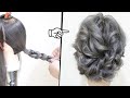 ☆かわいいシニヨンのヘアアレンジ！中級レベル！３箇所巻くだけでふわふわな仕上がり！hairdo 头发安排　การจัดเรียงผม 헤어 어레인지