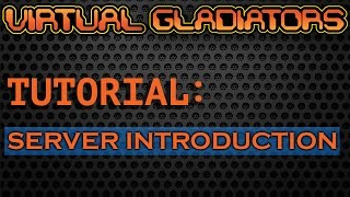 Virtual Gladiators | Tutorial : Server Introduction