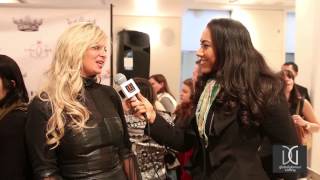 REALITY STAR-ISABELLA BARRETT IN FALL 2014 NY FASHION WEEK- TONI SPAZIANO- CHANCES R DESIGNS