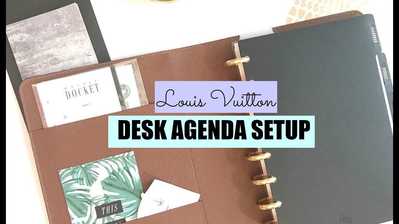 The Happy Planner in a Louis Vuitton GM Desk Agenda