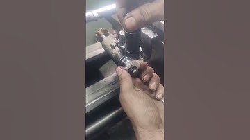 lathe machine making gear ⚙️ #machine #enginiring #bigindustry #cnc