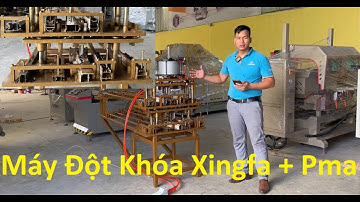 máy đột khóa nhôm Xingfa + Pma bằng hơi | Máy dập khóa cửa nhôm Xingfa Pma