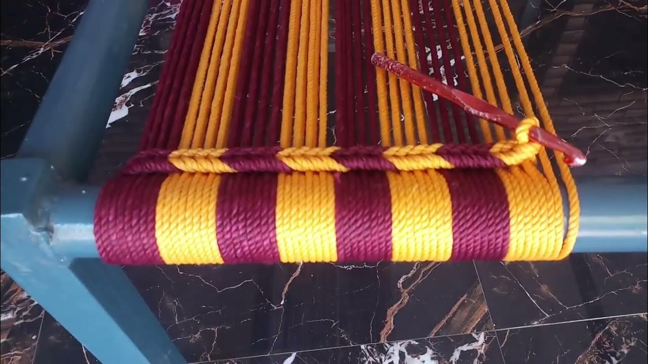 How to weave rope in cot / Weaving method / चारपाई / कुर्सी / टेबल / पीडा / knitting pattern