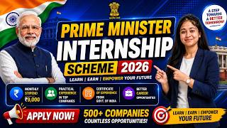 PM Internship Scheme 2026 🚀 ₹9,000/Month Internship | Eligibility & Apply Online