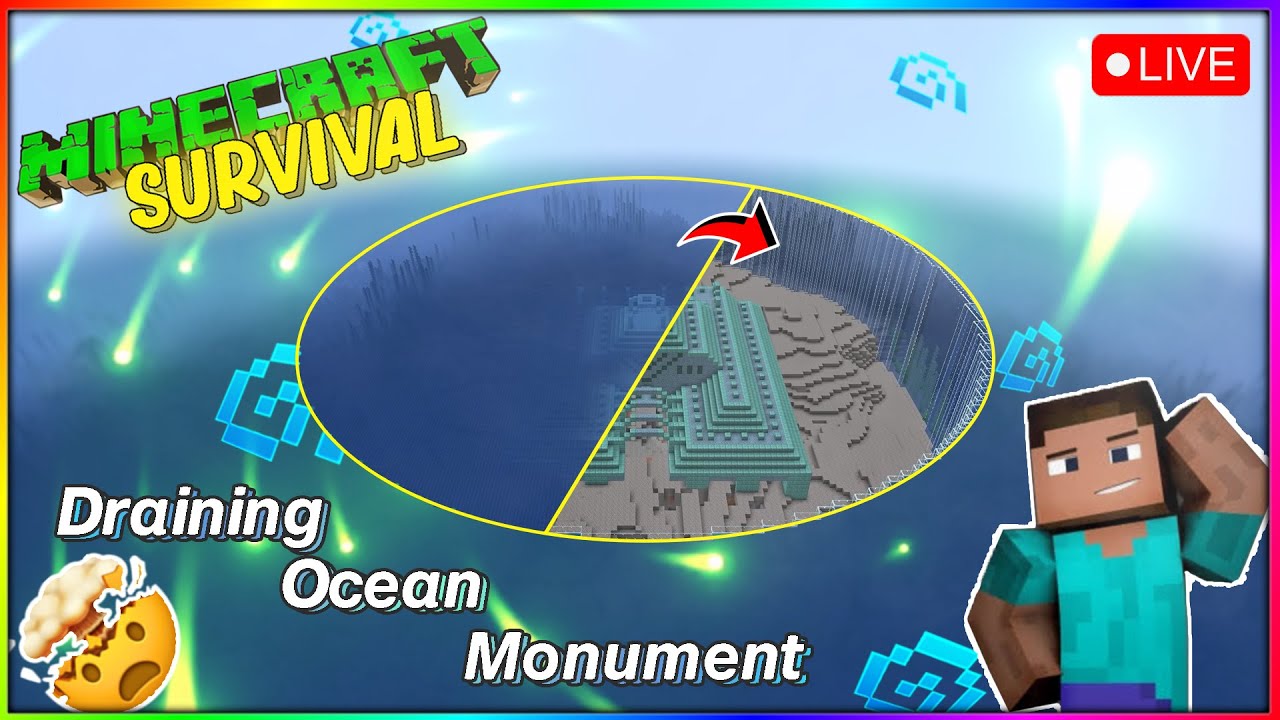 #7 Draining Ocean Monument | Minecraft Java |#minecraft - YouTube
