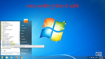 How To Open Power Point Punjabi Version