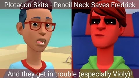Plotagon Skits - Pencil Neck saves Fredrick/Arrested