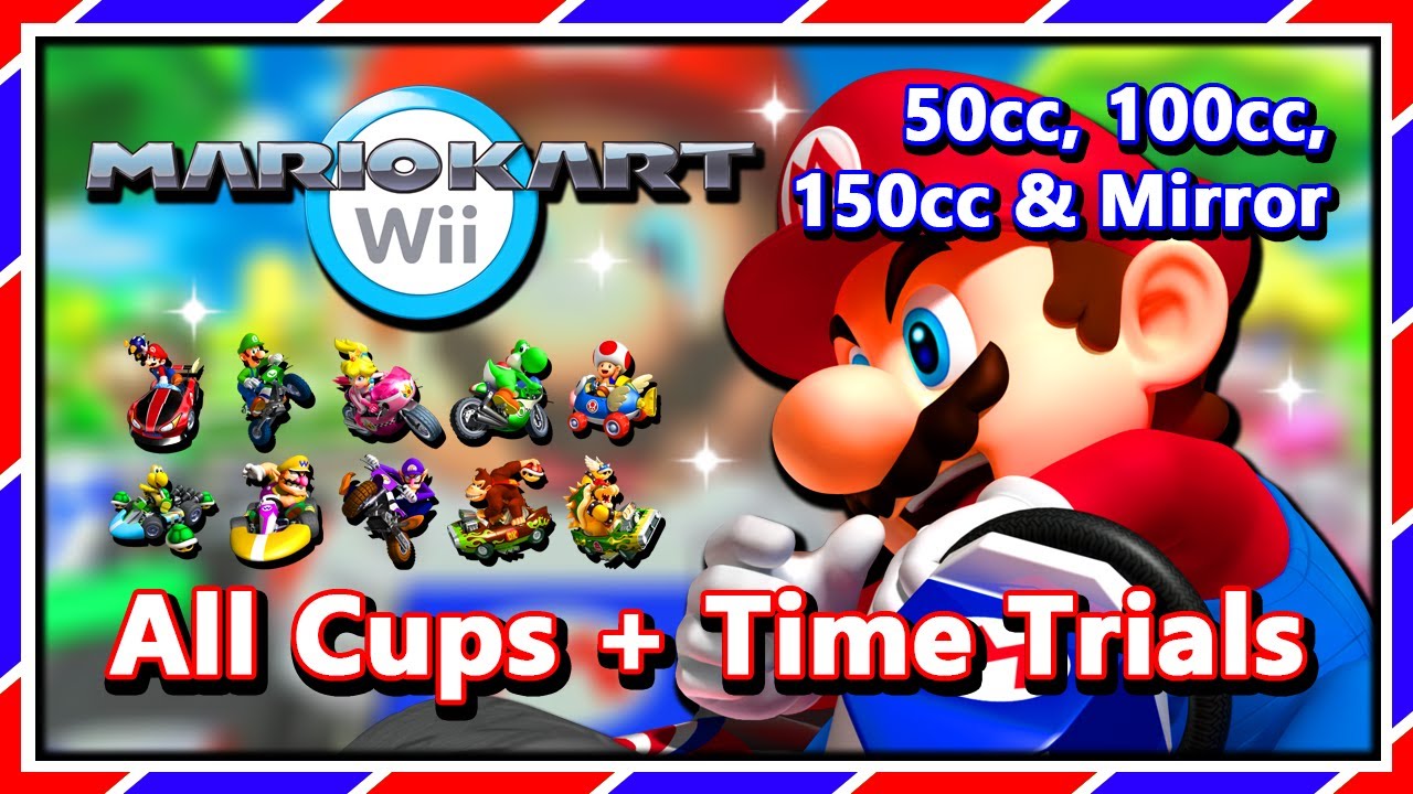 Mario Kart Wii - All Cups + Time Trials | 50cc, 100cc, 150cc & Mirror (3-Star Rank!)