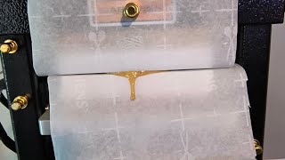 Dispensary Flower Rosin Press Results | 6 Ton Dabpress Tutorial 