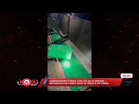 Caminhoneiro é preso com 450 kg de drogas escondidos em fundo falso em Oeiras 25 06 2026
