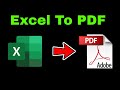 Converting Excel Files to PDF in MS Excel