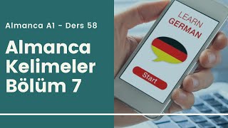 Almanca A1 Ders 58 Almanca Kelimeler Bölüm 7