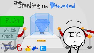 Stealing the Diamond Flash Game (All Endings, All Fails)