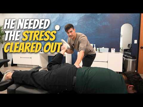 High Stress Job = Big Crunchy CRACKS | Full Chiropractic Treatment With Dr. Tyler Bigenho