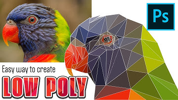 Photograph to Low Poly illustration in Easy Step || Low Poly Wallpaper Design in Adobe Photoshop