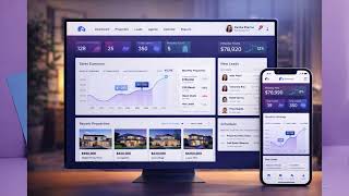 Real Estate CRM Dashboard Design in Photoshop | Modern Admin Panel UI