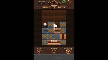 Roll The Ball Slide Puzzle 2 - Moves Basic D Level 7 Walkthrough