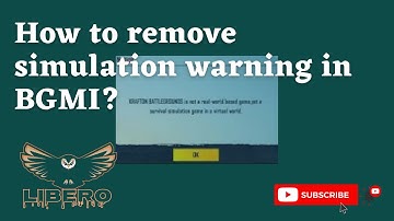 How to remove simulation warning in BGMI? | BGMI mein Simulation warning ko kaise hataye?