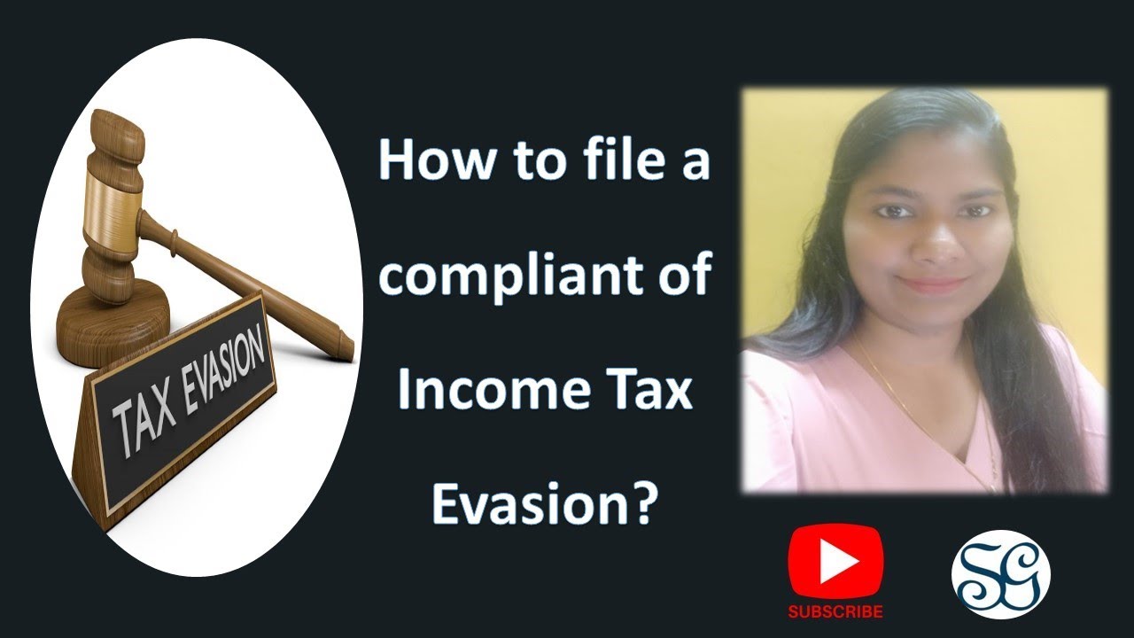 How to file a compliant of tax evasion YouTube