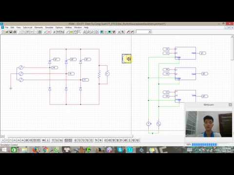 Video Mô phỏng mạch cầu 3 pha có điều khiển bằng phần mềm... - youtube