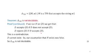 Universal Turing Machines and an Undecidable Language - Theory of Computing