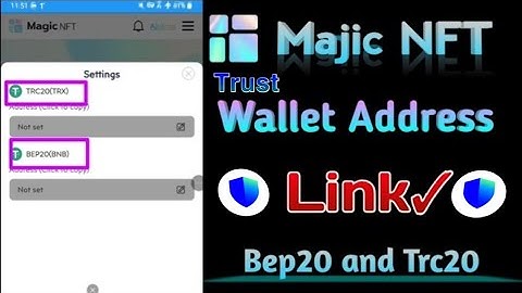 How To Link Trust Wallet Address In Magic NFT | Magic NFT Main Wallet Address Kaise Link Kare