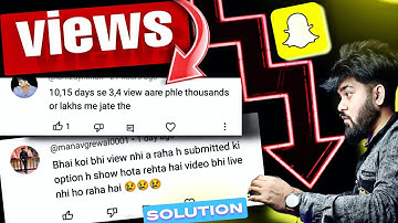 Snapchat Spotlight Views Problem How to Increase Views on Snapchat #snapchat