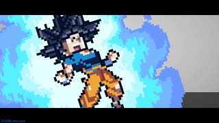 Goku Sprite Animation Test SSJB - MUI #dragonball #viral