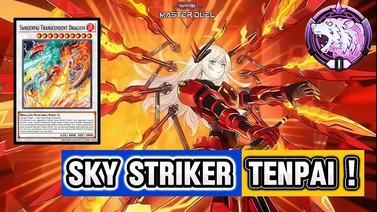 ROAD TO MASTER, DIAMOND 1 SKY STRIKER TENPAI Deck Crushing Meta [Master Duel]
