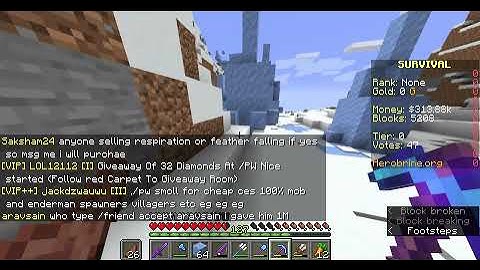 how to earn money in herobrine.org.server(pt-10)getting 10k in secs!!