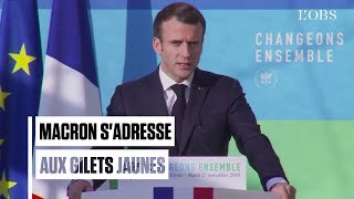 Gilets jaunes : Macron ne confond pas 