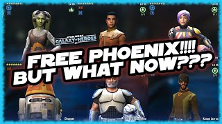 You Just Got a FREE PHOENIX TEAM in SWGOH!!!  But What About Mods & Strategy & Gameplay???