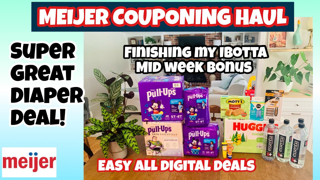 MEIJER Midweek Ibotta rebate haul/ super hot baby deal!! All digital