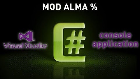 C# Console Application Mod Alma Fonksiyonu