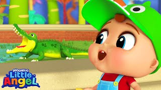 crocs zoo animal learning videos little angel kids songs