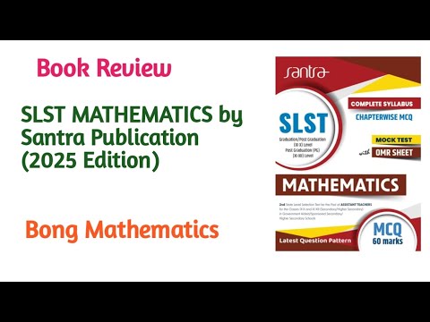 Book Review ||SLST MATHEMATICS by Santra Publication ||2025 Edition ...